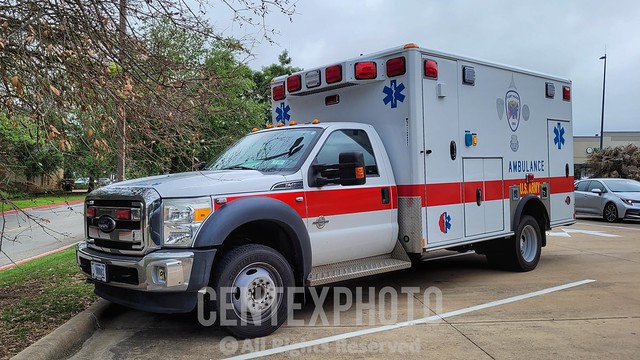 Fort Hood, TX EMS Ford F-450 Wheeled Coach Ambulance