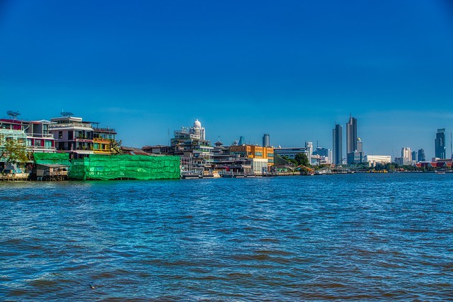 The Chao Phraya river in Bangkok, Thailand