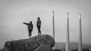 Thumbnail image for album (Couple on Target Rock, with stacks)