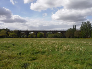 Wharncliffe Viaduct across Brent Valley Hay Meadow SWC Short Walk 50 - Osterley Park (Osterley to Hanwell or Circular)