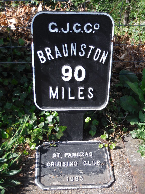 Grand Junction Canal Milestone, near Three Bridges SWC Short Walk 50 - Osterley Park (Osterley to Hanwell or Circular)