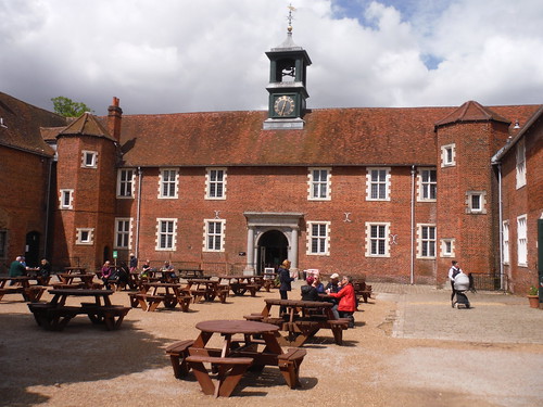 Stables Courtyard and cafe tables, Osterley Park SWC Short Walk 50 - Osterley Park (Osterley to Hanwell or Circular)