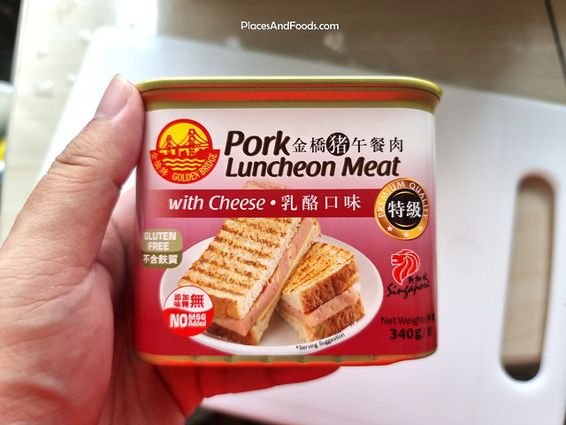 golden bridge pork luncheon meat with cheese review