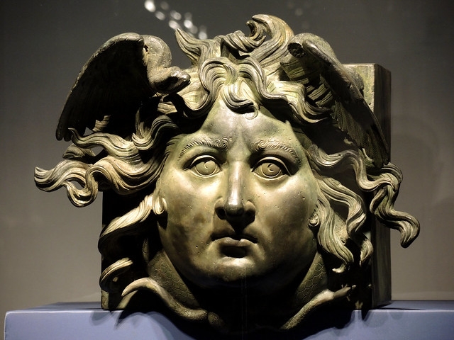 Testa di Medusa in bronzo dalle Navi di Nemi di Caligola