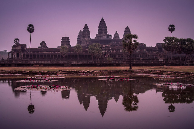 Angkor Wat at sunrise, Cambodia