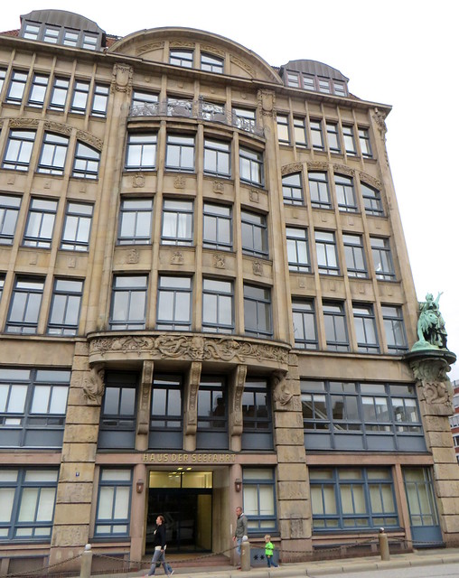 Kontorhaus Haus der Seefahrt, 1910, Hohe Brücke, Hambourg, Allemagne.