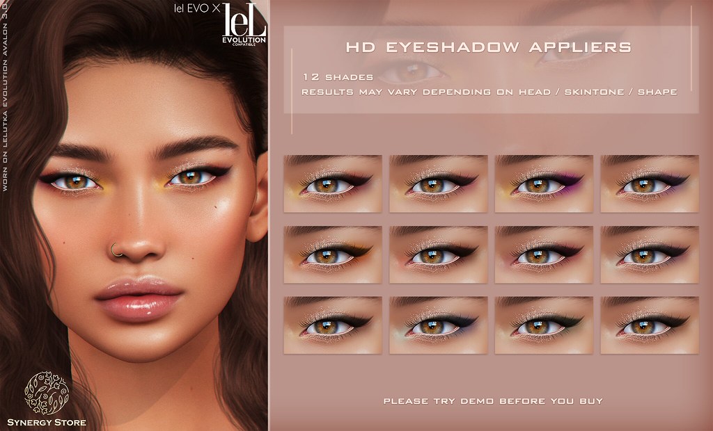 Synergy – Lelutka HD Eyeshadow Applier for EVO/EVO X heads – Rimini♥