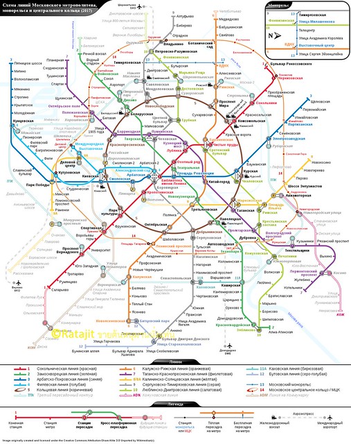แผนที่รถไฟใต้ดิน subway ในรัสเซีย