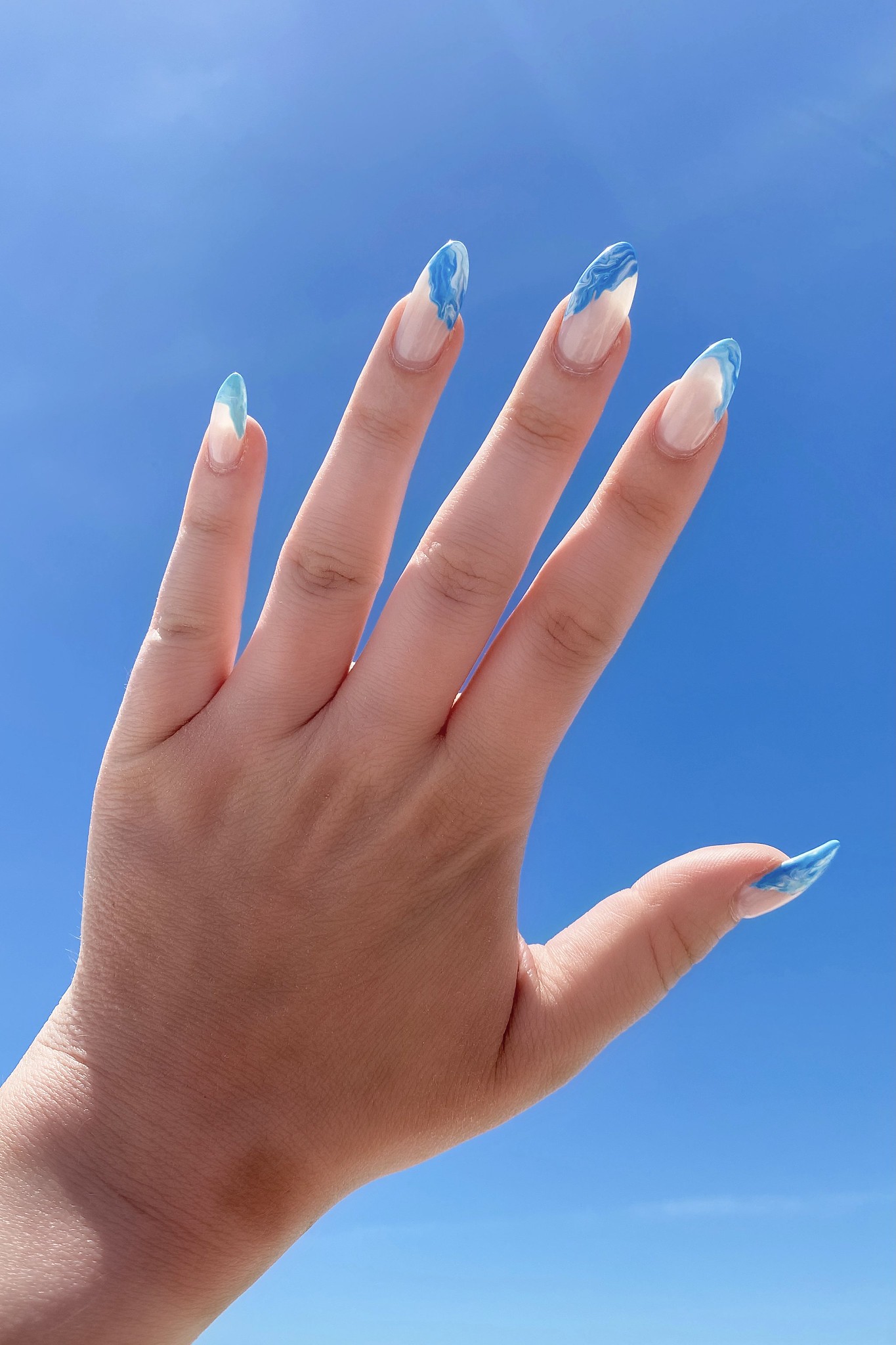 Manicure of the Month: Blue Marble Nails Polish’d Nail Boutique
