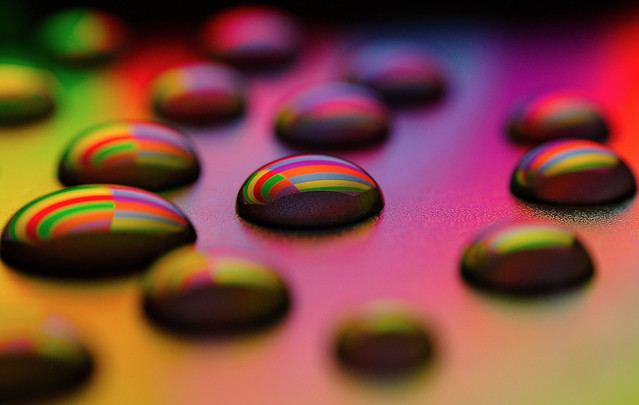 Multi-colored drops