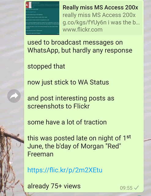 WhatsApp Status instead of Broadcasting Posts