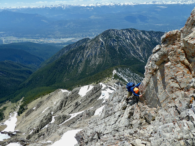 Indian Head Mountain - Chisel Peak Scramble -  When it comes to scrambling, Ben really leans into it