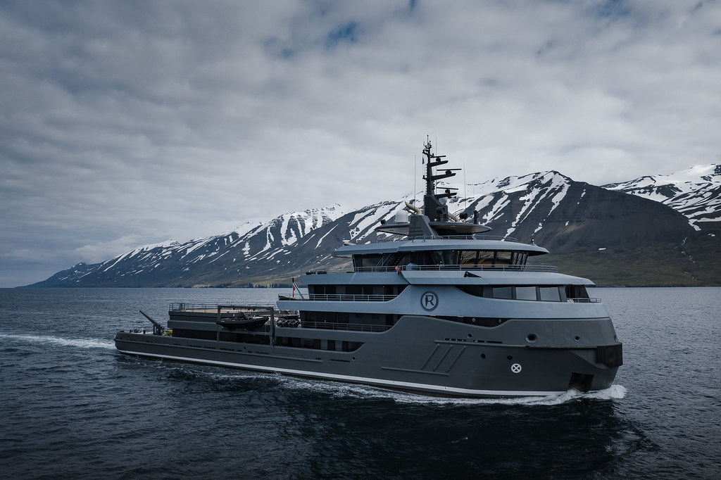 yacht in iceland