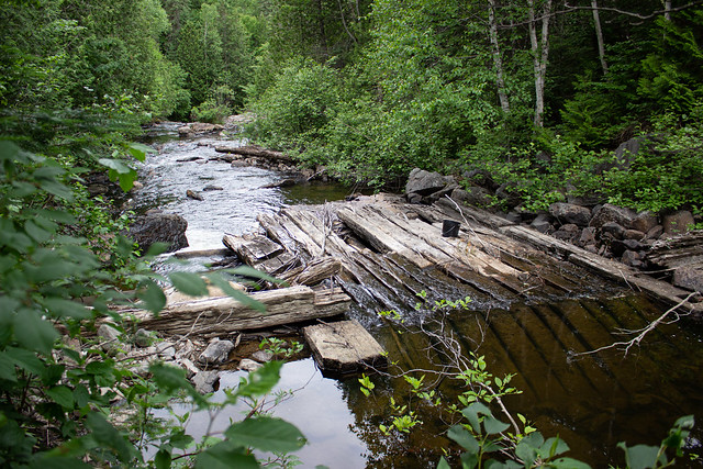 Dam Remains, Whitman Creek, Hodgins Township, District of Algoma, Ontario, Canada