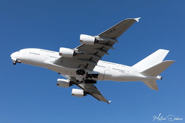Air France Airbus A380-861  |  F-HPJD  |  LMML