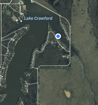 Maps Capture of our Location for Lake Crawford