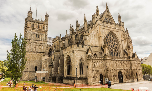 The splendid and historic Exeter Cathedral started in 1070, just four years after the Norman Invasion of England.