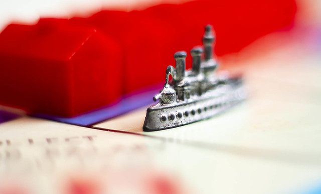Monopoly game pieces – battleship