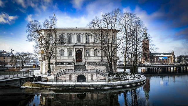 Building in Stockholm, Sweden 19/1 2016.