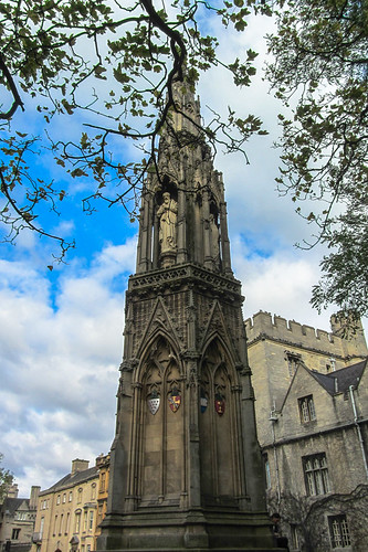 memorial hoildayeurope2012 england uk chimney architecture buildings sky tree martysmemorial art statue oxford