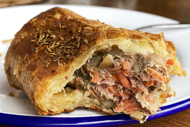 Lamb and garlic sausage roll: Miss Lilly's Bakery Cafe