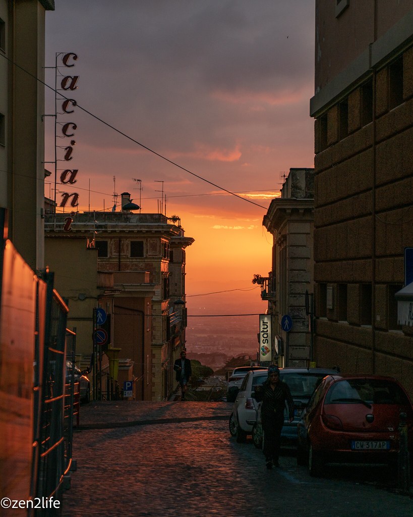 Sunset in Frascati (Rome)