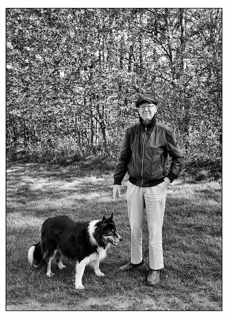 John with his dog, Spot.