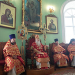 Божественная литургия Пасхальным чином в Воскресенско-Германовском храме Ульяновска