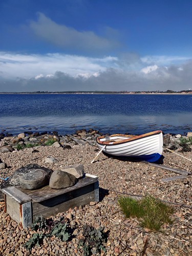 Uppdragen båt, water sky sea blue landscape boat
