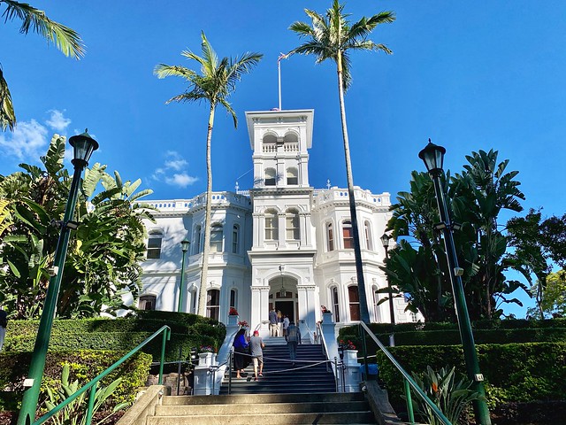 Front entrance to Government House 'Fernberg' in Paddington, Brisbane, Qld