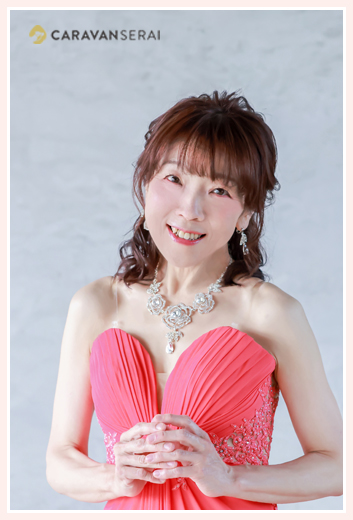 ピアニスト ｜ 鈴木久美子さま　プロフィール写真の撮影 ステージ用ドレス姿