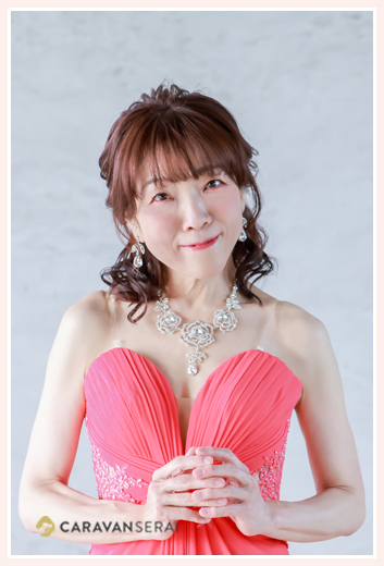  ピアニスト ｜ 鈴木久美子さま　プロフィール写真の撮影 ステージ用ドレス姿