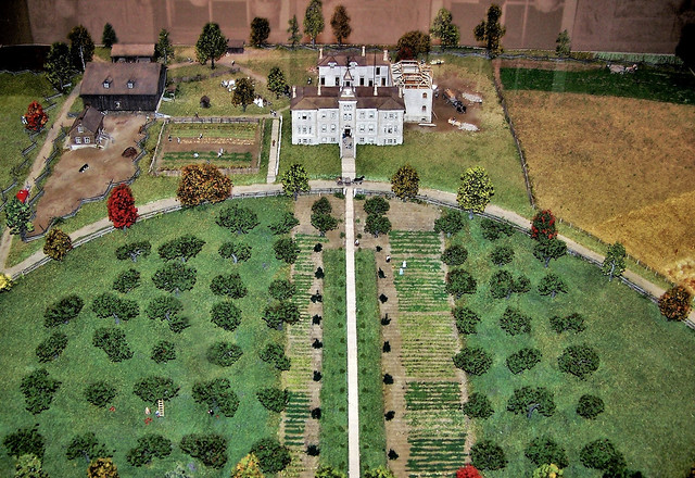 Diorama of the property