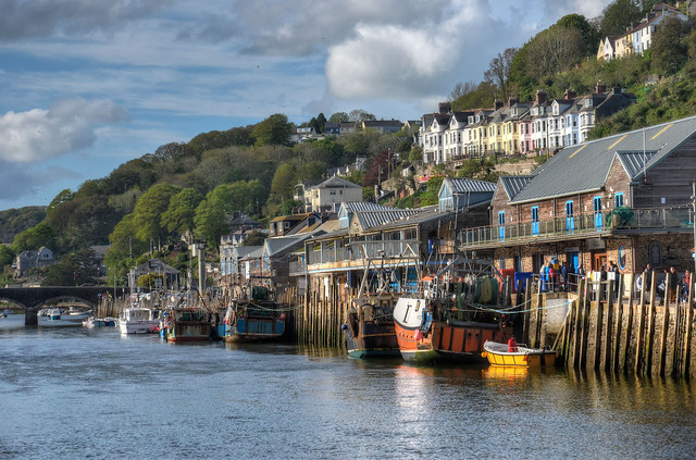 The riverside at East Looe, Cornwall