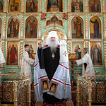 Божественная литургия в храме в честь иконы Божией Матери «Неопалимая Купина» Ульяновска