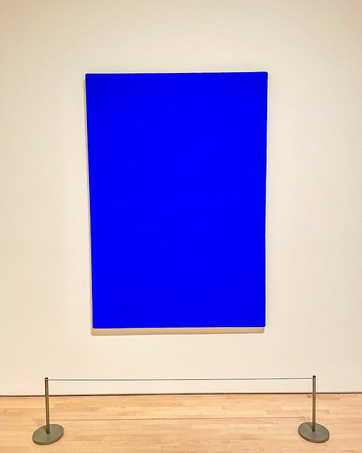 18 months later and nice to be back in SF seeing my favorite SF Moma painting  by Yves Klein