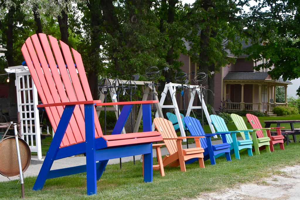 Colorful chairs - Lime Springs, Iowa