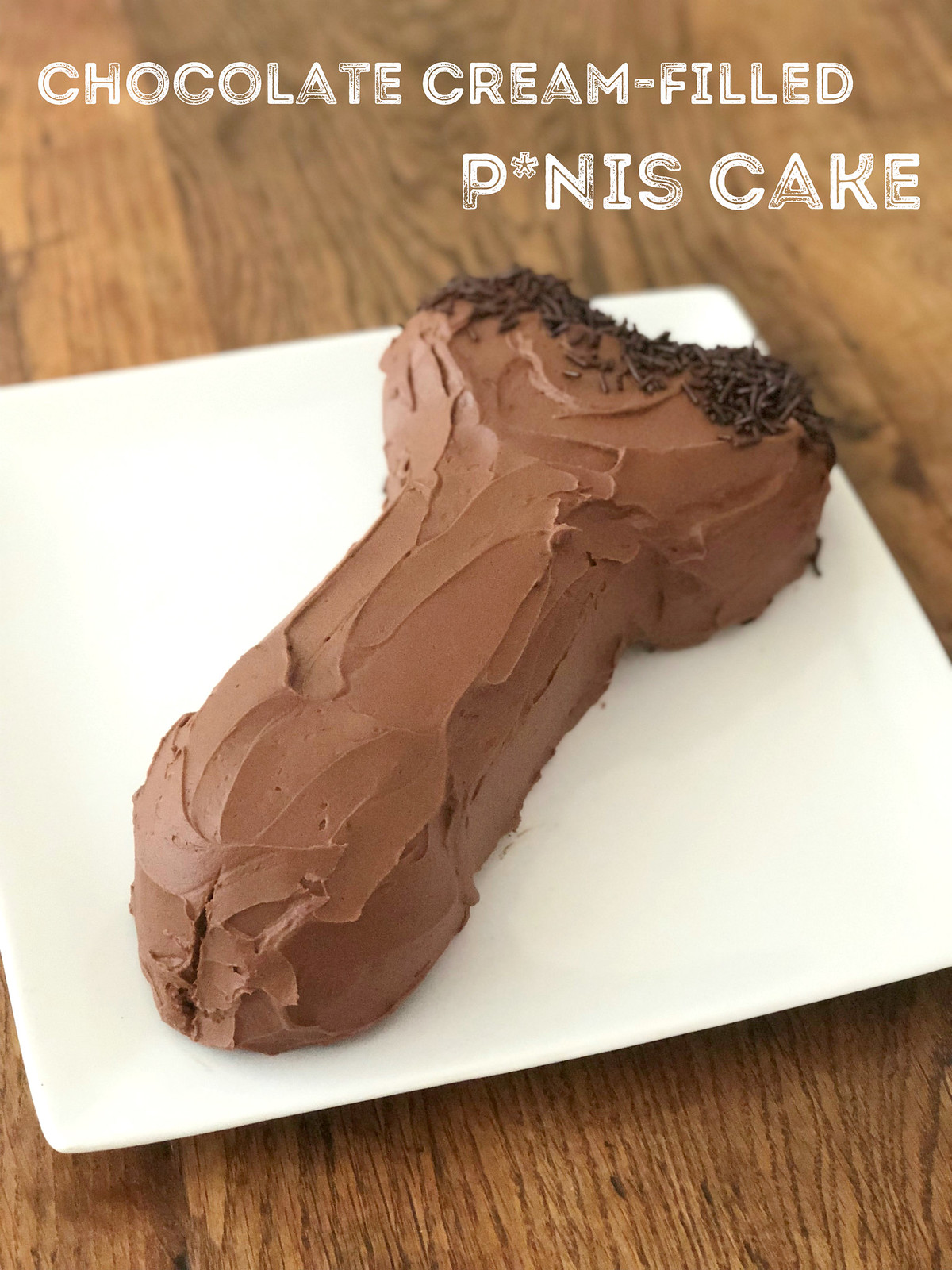 Chocolate Cream-Filled P*nis Cake photo