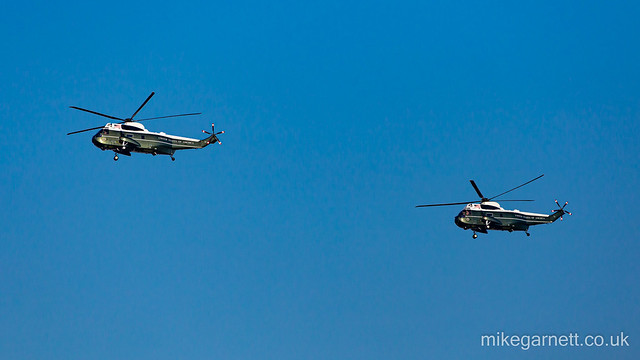 Marine One, seeing double!