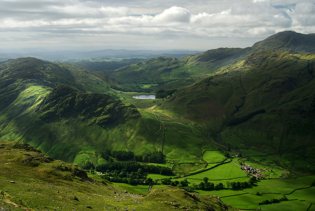 Little Langdale from the Langdale Pikes