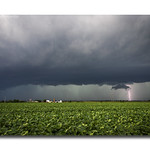07/15/2019 Severe Thunderstorms With Lightning Bolt, Rural Effingham, IL 