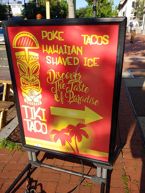 I wish to Tiki for Tacos and Poke