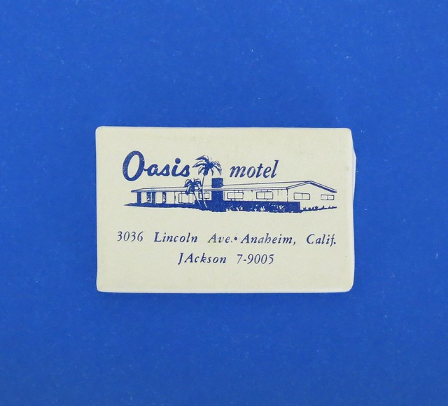 Vintage Travel Guest Soap - Oasis Motel - Anaheim, Calif.