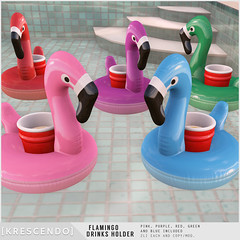 [Kres] Flamingo Drinks Holder