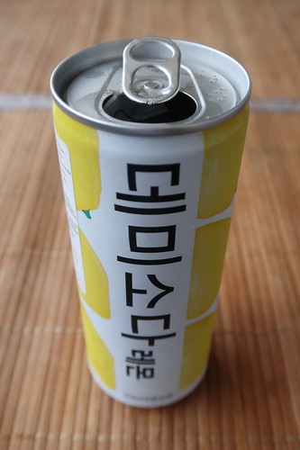 meine Dose DemiSoda Lemon (= koreanische Erfrischungsgetränk mit Zitronengeschmack)