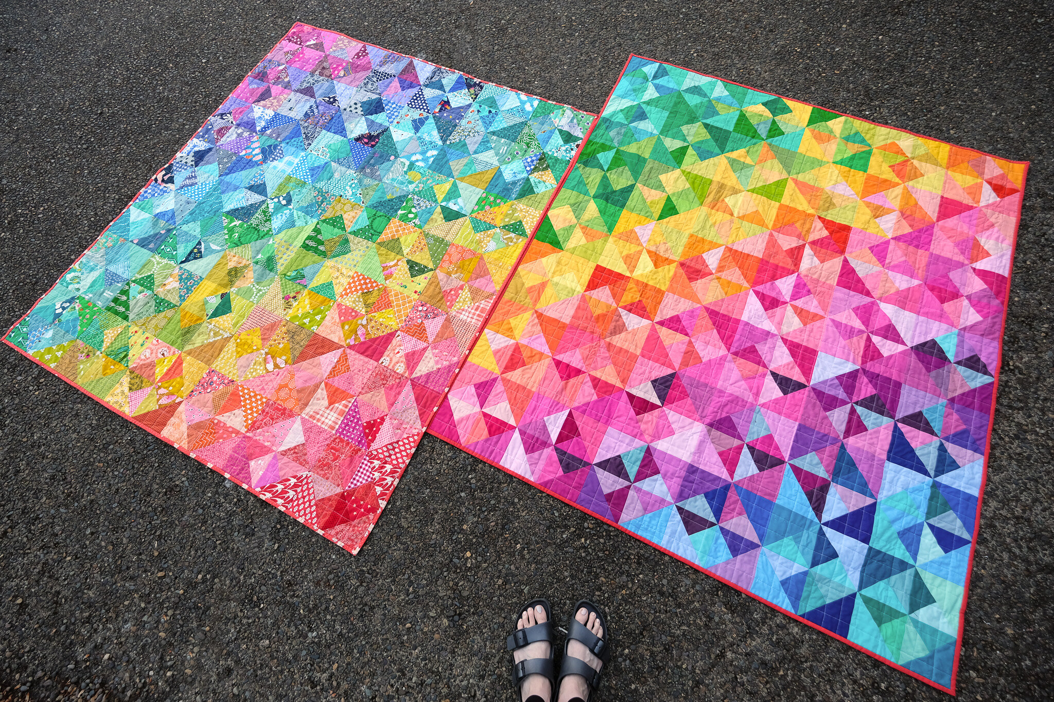 A Rainbow Cleo Quilt - Kitchen Table Quilting