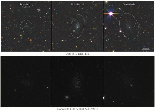 Donatiello II-III-IV dwarf galaxies