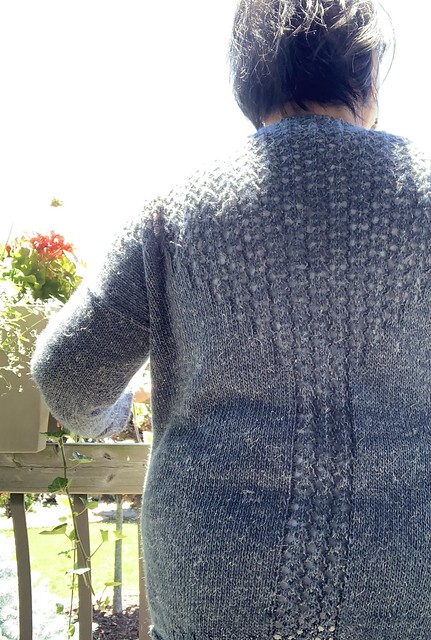 I finished my Rhys by Alison Green that I knit for the Berroco Cardi Party running from May 15 to June 25th! Yarn is Berroco Cambria.