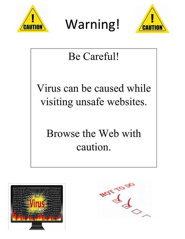 warning poster