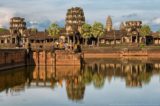 Late afternoon reflection, Angkor Wat, Cambodia